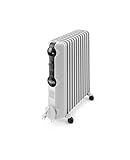 De'Longhi Ölradiator TRRS1225 Radia-S Serie - elektrischer energiesparender Heizkörper mit 12 Rippen für Räume bis 75m³, 3 Heizstufen, Sicherheitsthermostat, Frostschutzfunktion, Raumthermostat, g