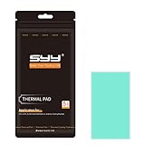 SYY Wärmeleitpads 12,8 W/mK, 80x40x0.5mm, weiche Silizium Wärmeleitpaste, hochtemperaturbeständig und Nicht leitend für Laptop-Kühlkörper/GPU/CPU/LED Kühler (0.5MM)