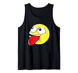 Smilie Smilie Cartoon Crazy Smileys Humor Fun Tank Top