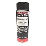 VE-INDUSTRIES Thermolack Spray Ofenlack Auspufflack Hitzebeständiger Lack Ofenfarbe Schwarz 800°C