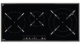 TEKA IR 8300 HS Induktions-Kochfeld 80 cm, Induktionskochplatte mit 3 Kochzonen, Panorama-Design nur 400mm tief, F