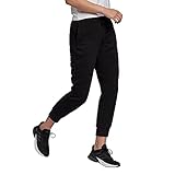 adidas Damen Essentials Regular Tapered Cuffed 7/8 7 8 Hose, Schwarz/Weiß, M EU