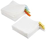 IKEA Krama Waschlappen, Weiß 10St. Baumwolle Ungebleicht 30x30