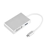 Cloudbox Typ-C HDMI Adapter USB-C USB 3.1 Typ C auf USB 3.0 OTG & HDMI & DVI & VGA Adapter Konverter für Laptop Handy