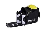 Driver13 ® Skistiefelrucksack mit Helmfach + Skischuhrucksack mit Helmfach für Hart + Snowboard Boot + Inliner + Bootbag Tasche schw