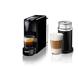 Krups Nespresso Essenza Mini XN1118 Kaffeekapselmaschine (1310 Watt, 0,7 Liter, 19 bar, inklusive Aeroccino Milchaufschäumer) schw
