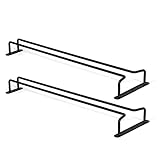 WULE 2021 Große Stemware-Weinglas-Kleiderbügel-Rack unter Schrank Kitchen Bar-Speicher Schwarzer Eisen 17 Zoll Set von 2 (Color : Black)