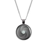Mylery Hals-Kette mit Motiv Blende Aperture Objektiv Digital-Kamera DSLR Silber 28