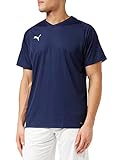 PUMA Herren Jersey, Blau (Peacoat-Puma White), 52/54 (Herstellergröße: L)