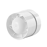 Kanal Rohrventilator Rohreinschub Einschublüfter Abluft Zuluft Lüfter Rohr Ventilator leise Ø 100 mm 10 cm Rohrlüfter Rohreinschubventilator Kanallüfter Badlü