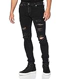 JACK & JONES Herren Jjiliam Jjoriginal Am 502 Lid Sts Skinny Jeans, Black Denim, 32W 30L EU