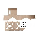 Ulter Clear DIY Karton 3D VR Virtual Reality Brille für Smartphone DIY Magnet Google Cardboards B