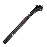 EC90 Vollcarbon Fahrrad Sattelstütze, 27.2 / 30.8 / 31.6 x 350mm Fahrrad Sattelrohr Verstellbare Sattelstütze Geeignet für Fahrrad Mountainbike MTB