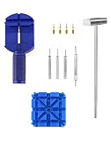 QWORK Uhrenarmband Werkzeug Set, Uhrenwerkzeug zum Einstellen und Ersetzen des Uhrenarmband, Uhrmacherwerkzeug Reparatur S