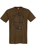 Guardians of the Galaxy Grumpy Groot T-Shirt braun M