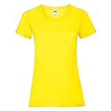 Fruit of the Loom - Lady-Fit T-Shirt 'Valueweight T' / Yellow, L