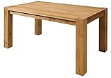 MASSIVMOEBEL24.DE Kent Esstisch 180x100x76 Küchentisch aus Wildeiche Massivholz Natur geö