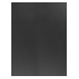 sourcing map Wellpappe Kunststoffplatten 3 mm Schwarz Blank Yard-Rasenschilder 12 Zoll x 16 Zoll wasserdichtes Schild Blank B