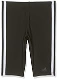 adidas Jungen Fitness 3-Streifen Badehose, Black/White, 152