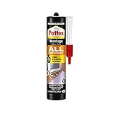 Pattex Montagekleber All Materials, stark haftender Alleskleber, Kraftkleber für innen & außen, Kleber für saugende und nichtsaugende Materialien, 1 x 450g