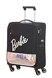 American Tourister Modern Glow Barbie - Soft Spinner S, Schwarz (Shimmer Power Barbie)