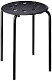 IKEA MARIUS Stapelhocker 45cm Sitzhöhe Stahl (schwarz)