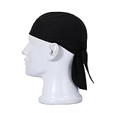 HASAGEI Sports Bandana Cap Herrem Damen Biker Bandanas Kopftuch Hat - Schw