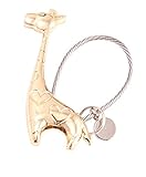 OSALAD Accessoires Metall Paare Schlüsselanhänger Auto Magnet Netter Kuss Giraffe Schlüsselanhänger Für Liebhaber Valentine Geschenk