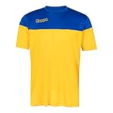 Kappa Mareto SS Ausrüstungs-Shirt, Herren, Gelb/Blau, M