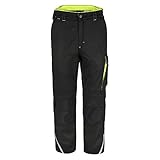 TMG® Finesse Lange Arbeitshose für Herren, Bundhose/Cargohose mit Kniepolstertaschen, Schwarz 50