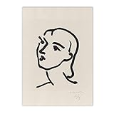 Henry Matisse abstrakte Charakterposter und -drucke, Katzen-Retro-Wandkunstbilder, rahmenlose Leinwandbilder A7 30x40
