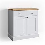 Vicco Sideboard Cambridge Kommode Schrank Eiche Landhaus Anrichte Highb