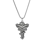 unknowns Hip Hop Mamba Schlange Kreuz Halskette für Männer Frauen Edelstahl Anhänger Kette Mamba Halskette für M