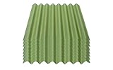 Onduline Easyline Dachplatte Wandplatte Bitumenwellplatten Wellplatte 8x0,76m² - grü