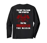 Backprint I´m not the hero you want I´m the monster you need Lang