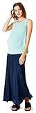 ESPRIT Maternity Damen Skirt UTB Long Rock, Blau (Night Blue 486), 38