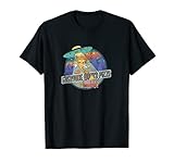 Lustiges Pizza-Liebhaber-Geschenk, Raumschiff, Essen, Retro, Used-Look T-S