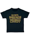 clothinx Kinder T-Shirt Bio Sprüche Ich Wars Nicht Schwarz/Gelb Größe 140
