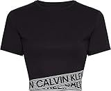 Calvin Klein CK WO - Cropped SS T-Shirt 00GWF1K148001 in schwarz (M)