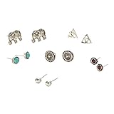 Ohrstecker, 6 Paar, Retro-Stil, Dreieck, Charms, Ohrring, Tropfenschmuck, Damen, Festival, Geschenk, kreative und exquisite Verarbeitung