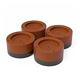 Möbelfuss Sockelfuss Sofafuss 4er Set, Möbelbeine rund Sockel versteller Stellfuß Möbelfuß Möbelerhöher Betterhöhung Beine Ersatzkabinettfüße, für Sofas, Couchtische (Brown,4cm/1.58in)