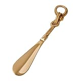 XDXDO Langer Griff Schuhhorn - Vintage Messing Full Metal Design Elegante Shoehorns Wohnkultur Personalisierte Geschenke,B