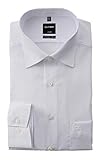 OLYMP Herren Oberhemd Langarm Luxor,Uni,modern fit,New Kent,Weiß 00,44