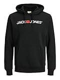 JACK & JONES Male Hoodie Logo XXLBlack