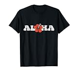 Retro hawaiianischer Hibiskus, tropische Blume, Strand, Vintage T-S