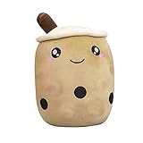 Cartoon Milchtee Tasse Plüsch Spielzeug, Cartoon Weich Niedlich Milchteetasse Plüsch-Puppe Baumwolle gefüllt Cartoon Milchteetasse, Plüschpuppe für Geburtstagsgeschenk