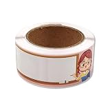 120 Stück/Rolle Geschenketiketten Namensschild Stikcer selbstklebende Etiketten für Kinder Schnabeltasse Lehrbuch Glasgläser Umschlagmapp