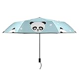 Regenschirm Hut für Kinder Panda Kopf aus China Mädchen Regenschirme für Kinder Tragbare leichte winddichte Mädchen Regenschirme für Kinder Sonne Regen-perfekt faltender Damen R