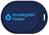 musegear Schlüsselfinder Mini mit Bluetooth App I Keyfinder laut für Handy in dunkelblau I GPS Ortung/Kopplung I Schlüssel F