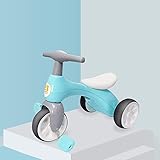 Lihgfw Baby-Kinder-Dreirad Fahrrad 1-3-4 Jahre alt Baby-Kleinkind Kinder Leichte 3-Rad-Pedal-Spaziergänger Bestes Geburtstags-Geschenk (Color : Blau, Größe : 55CM)